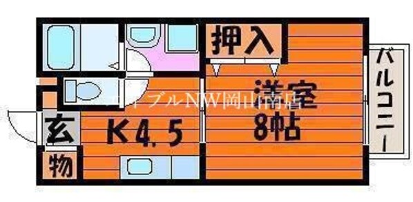 大元駅 徒歩22分 2階の物件間取画像